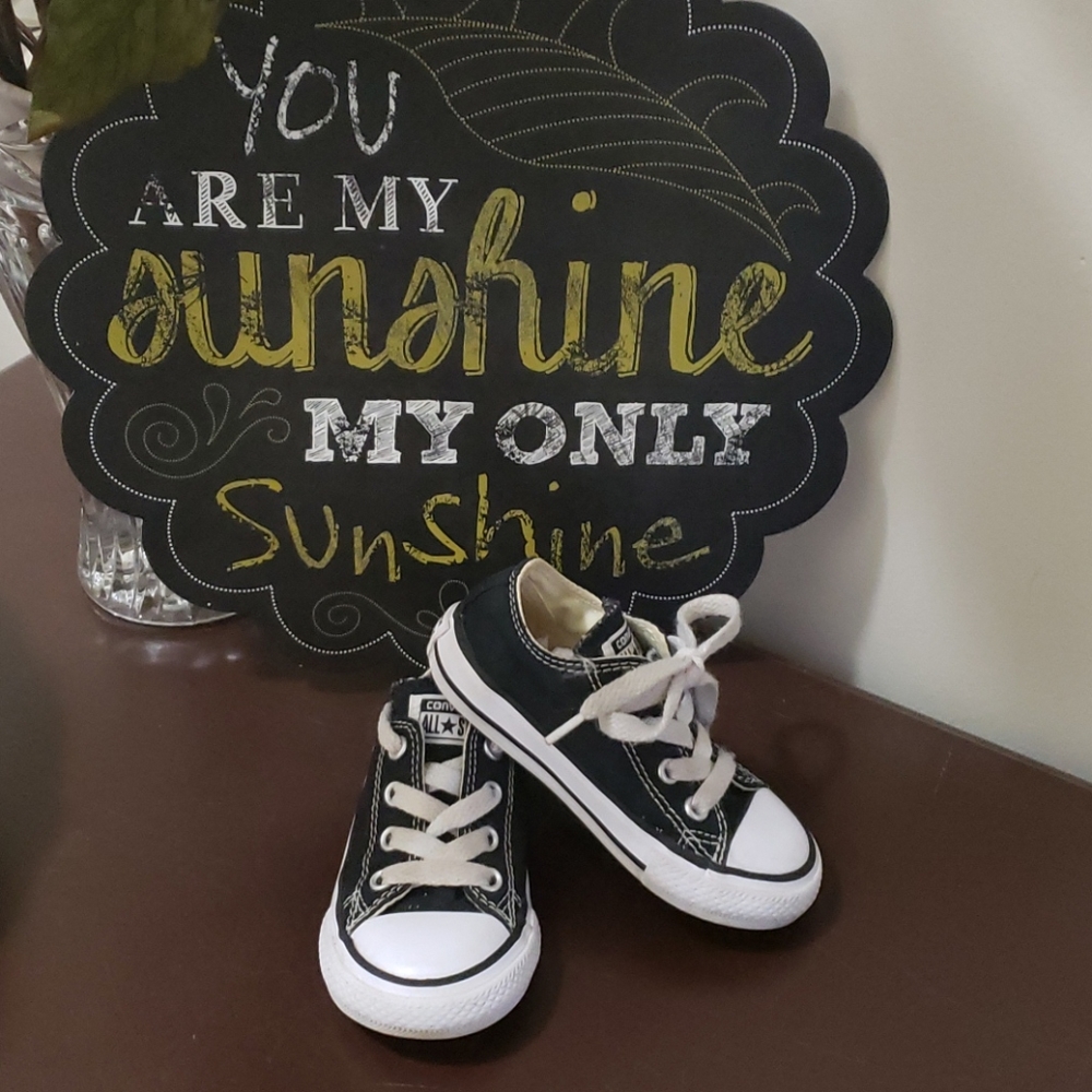 Converse Black Toddler Size 8
